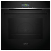Siemens, Forno elettrico, iQ700 HB774G1B1, 71 L, Nero, Da incasso, Pirolitico