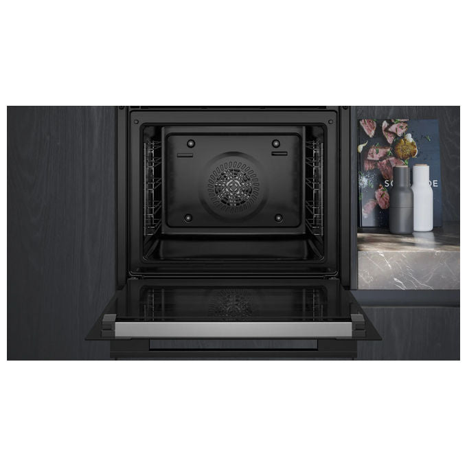 Siemens, Forno elettrico, iQ700 HB774G1B1, 71 L, Nero, Da incasso, Pirolitico