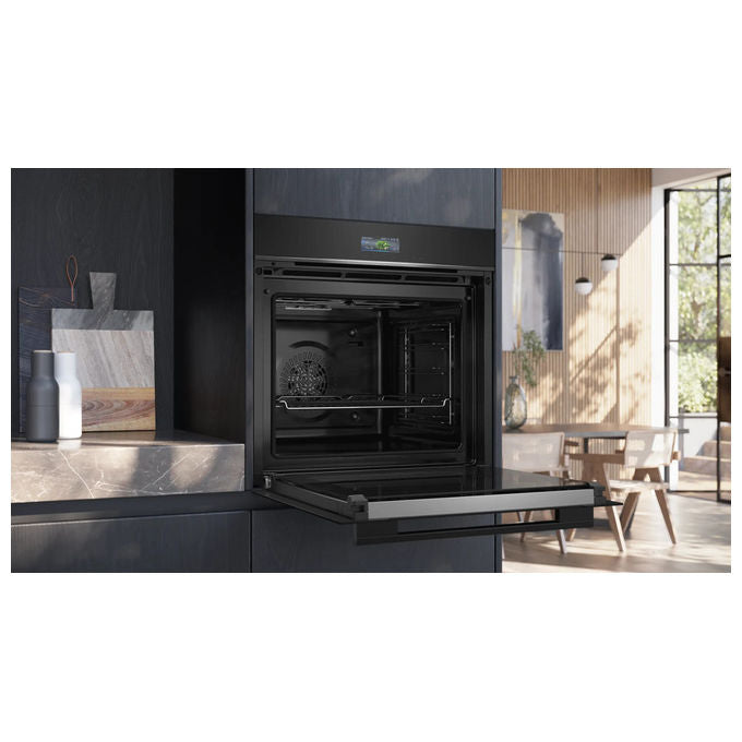 Siemens, Forno elettrico, iQ700 HB774G1B1, 71 L, Nero, Da incasso, Pirolitico