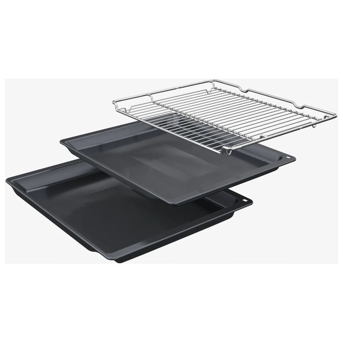 Siemens, Forno elettrico, iQ700 HB774G1B1, 71 L, Nero, Da incasso, Pirolitico