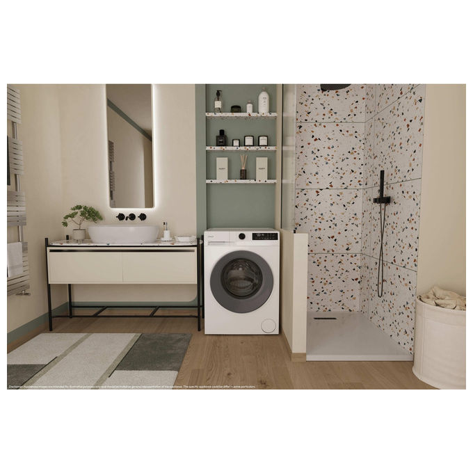 Candy GWD 485SG6-S ProWash 300 Lavasciuga Slim 8-5 Kg 1400 rpm Classe A Inverter Vapore (85x59,5x53,3 cm) colore Bianco