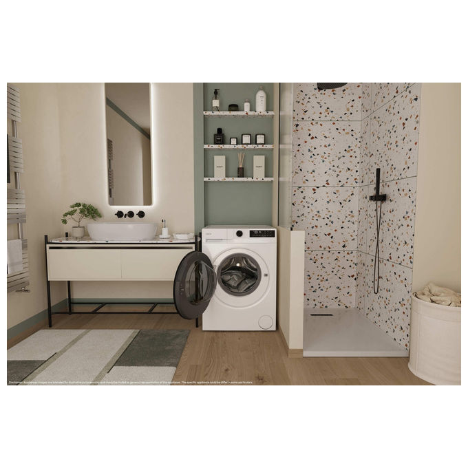 Candy GWD 485SG6-S ProWash 300 Lavasciuga Slim 8-5 Kg 1400 rpm Classe A Inverter Vapore (85x59,5x53,3 cm) colore Bianco