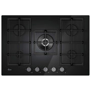 Hoover H-HOB 300, Piano Cottura a Gas, 75 cm, 5 Bruciatori, Nero