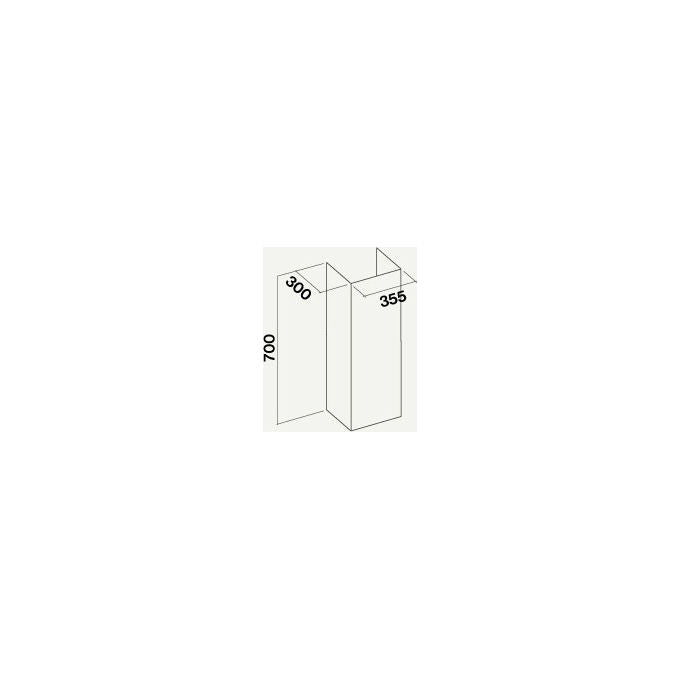 Falmec, Prolunga per Cappa, 70 cm, Acciaio Inox, KACL.570#I