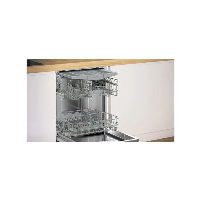Bosch SME26EX00E Serie 2 Lavastoviglie da Incasso a Scomparsa Totale 13 coperti Classe E 46 dB AquaStop Cerniere Sliding (81.5x60x55 cm) colore Bianco