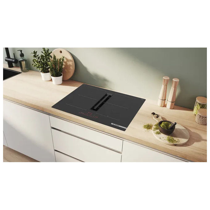 Bosch, Piano Cottura a Induzione Aspirante, 71 cm, Nero, Serie 6 PVQ711H26E