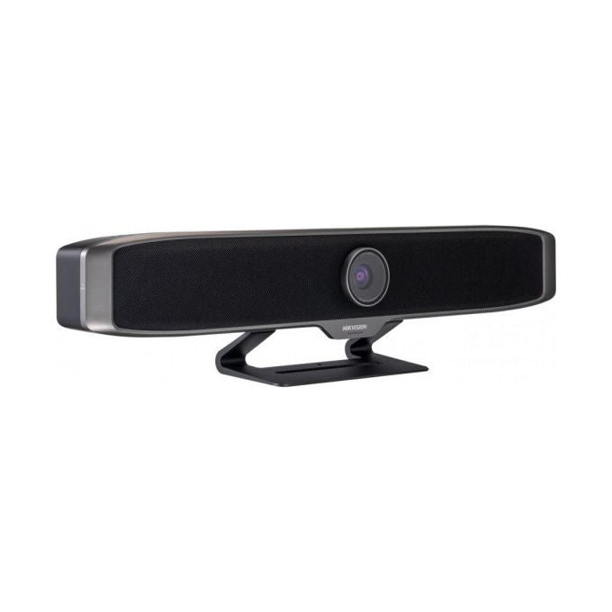 Hikvision Videobar All-in-One iDS-UVC-X28-B, 4K, Microfono e Altoparlante, Nero-Argento