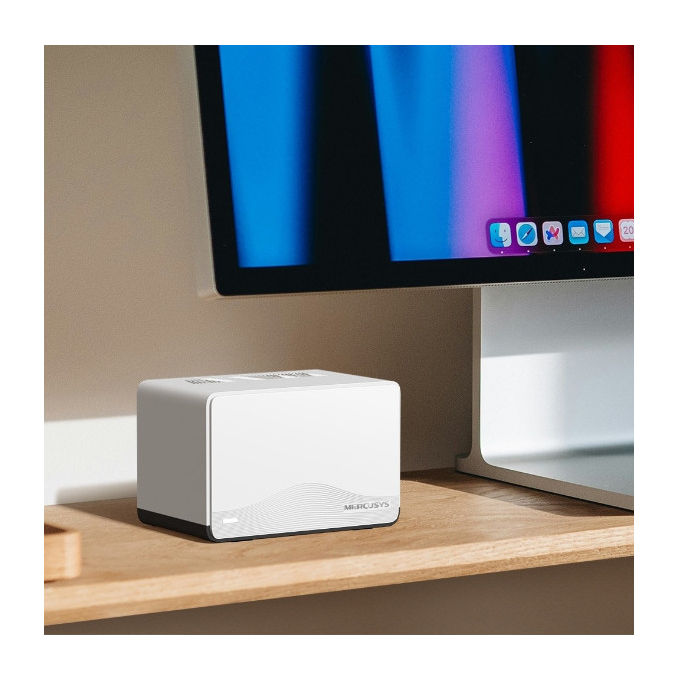 Mercusys, Sistema Mesh Wi-Fi 7, Halo H27BE, Dual-Band, BE3600, 2 Pezzi, Bianco