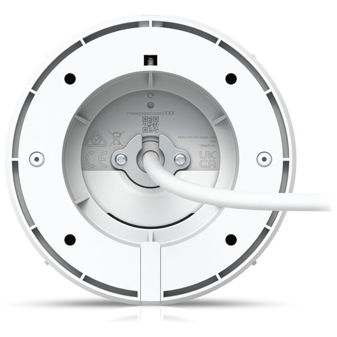 Ubiquiti UVC-G5-TURRET-ULTRA G5 Turret Ultra Telecamera di Sicurezza IP 4MP 2688x1512 PoE IP66 Visione Notturna 30m colore Bianco