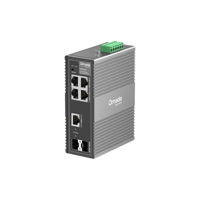 Tp-Link, Switch di rete gestito, Omada IES206G, Gigabit Ethernet, 6 porte, Nero