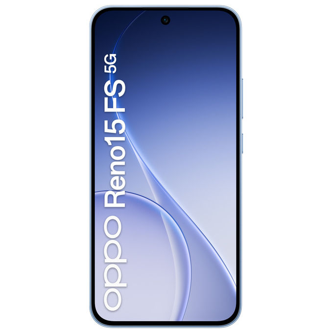 Oppo, Smartphone 5G AI, Reno15 FS, 8-512GB, Display 6.57'' AMOLED 120Hz, Aurora Blue