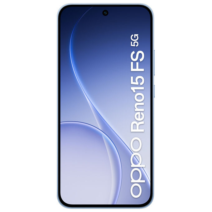 Oppo, Smartphone 5G AI, Reno15 FS, 8-512GB, Display 6.57'' AMOLED 120Hz, Aurora Blue
