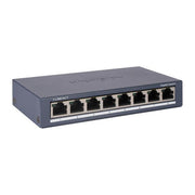 Hikvision, Switch di Rete, 8 Porte, Non Gestito, Gigabit Ethernet, Nero