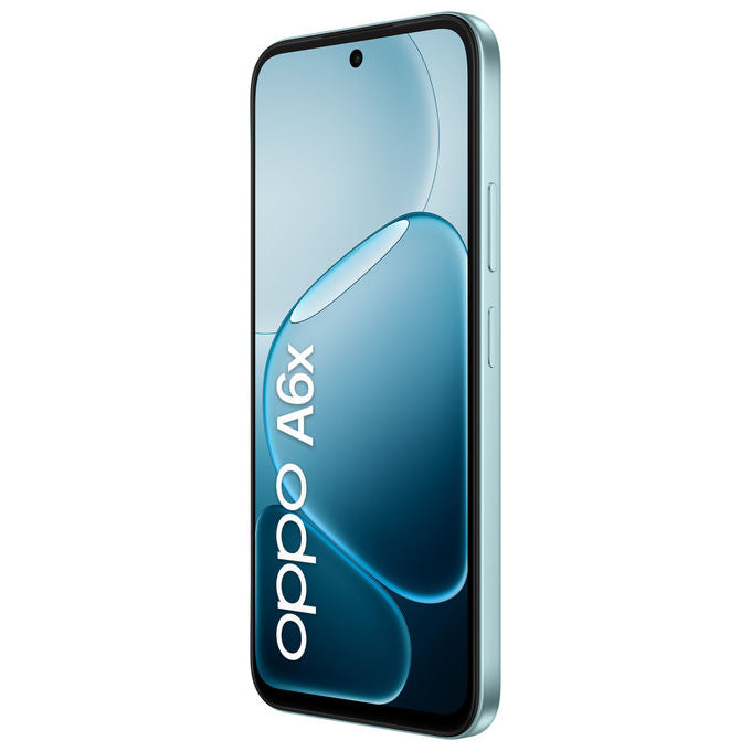 Oppo, Smartphone A6x, Display 6.75'' 120Hz, 4GB RAM, 128GB, Doppia Fotocamera 13MP, Ice Blue