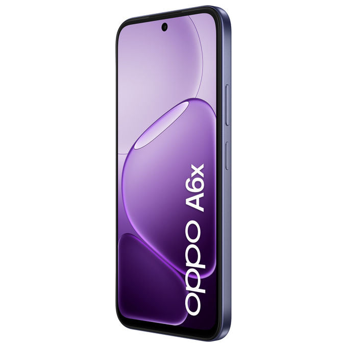 Oppo, Smartphone A6x, Display 6.75'' 120Hz, 4GB RAM, 128GB ROM, Doppia Fotocamera 13MP, Viola