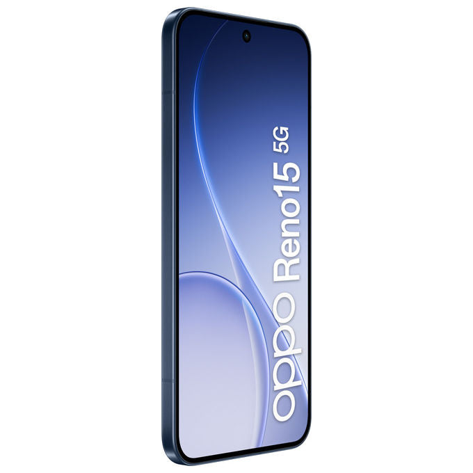 Oppo CPH2825 Reno15 Smartphone 5G AI 6.59'' 8GB 512GB Tripla Fotocamera 50MP Snapdragon 7 Gen 4 Batteria 6500 mAh colore Twilight Black