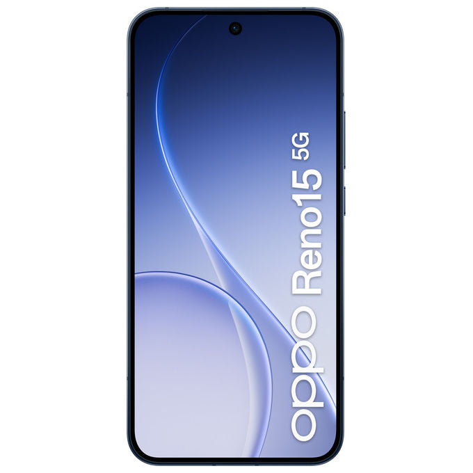Oppo CPH2825 Reno15 Smartphone 5G AI 6.59'' 8GB 512GB Tripla Fotocamera 50MP Snapdragon 7 Gen 4 Batteria 6500 mAh colore Twilight Black