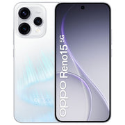 Oppo Reno15 5G, Smartphone AI, Tripla Fotocamera 50MP, 512GB, 8GB RAM, Aurora White