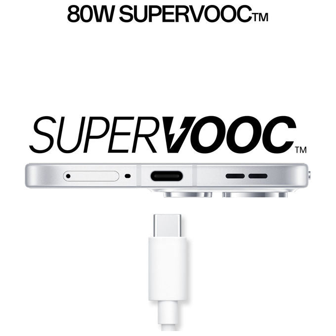 Oppo Reno15 5G, Smartphone AI, Tripla Fotocamera 50MP, 512GB, 8GB RAM, Aurora White