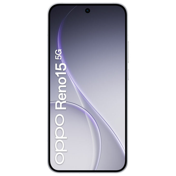 Oppo Reno15 5G, Smartphone AI, Tripla Fotocamera 50MP, 512GB, 8GB RAM, Aurora White