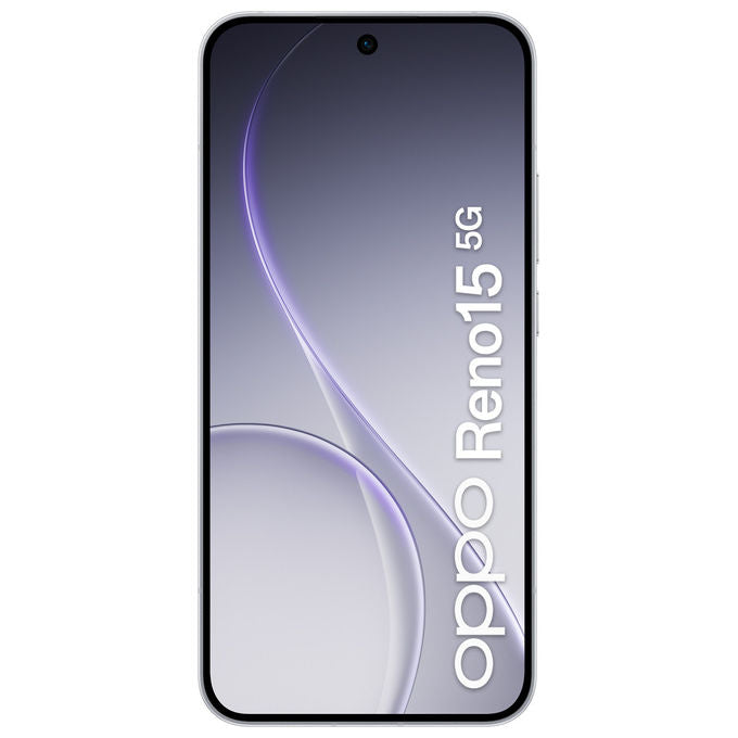 Oppo Reno15 5G, Smartphone AI, Tripla Fotocamera 50MP, 512GB, 8GB RAM, Aurora White