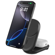 Belkin UltraCharge Qi2, Caricatore Wireless Magnetico 25W 2-in-1, con USB-C, Nero