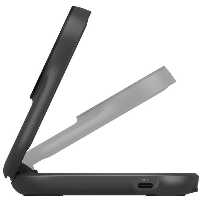 Belkin UltraCharge Qi2, Caricatore Wireless Magnetico 25W 2-in-1, con USB-C, Nero