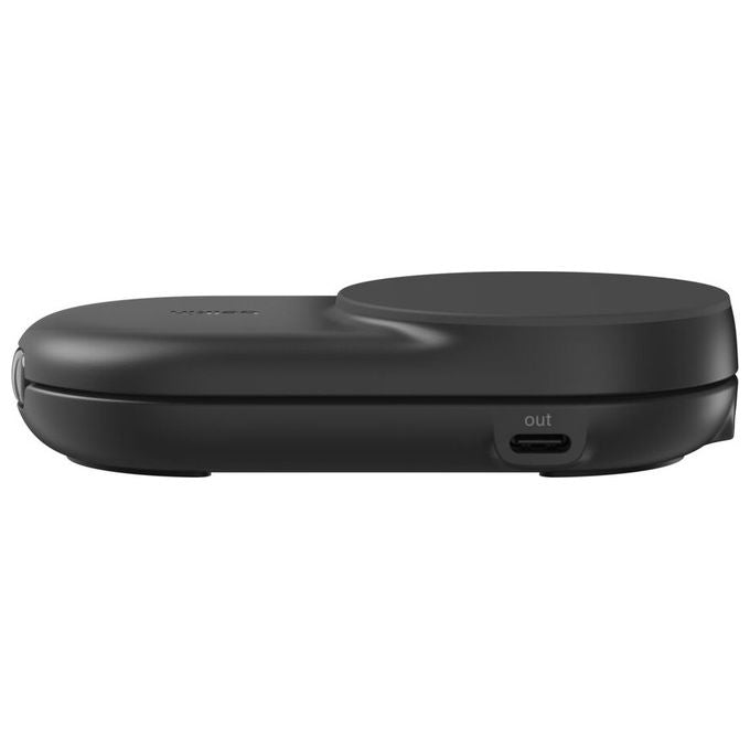 Belkin UltraCharge Qi2, Caricatore Wireless Magnetico 25W 2-in-1, con USB-C, Nero