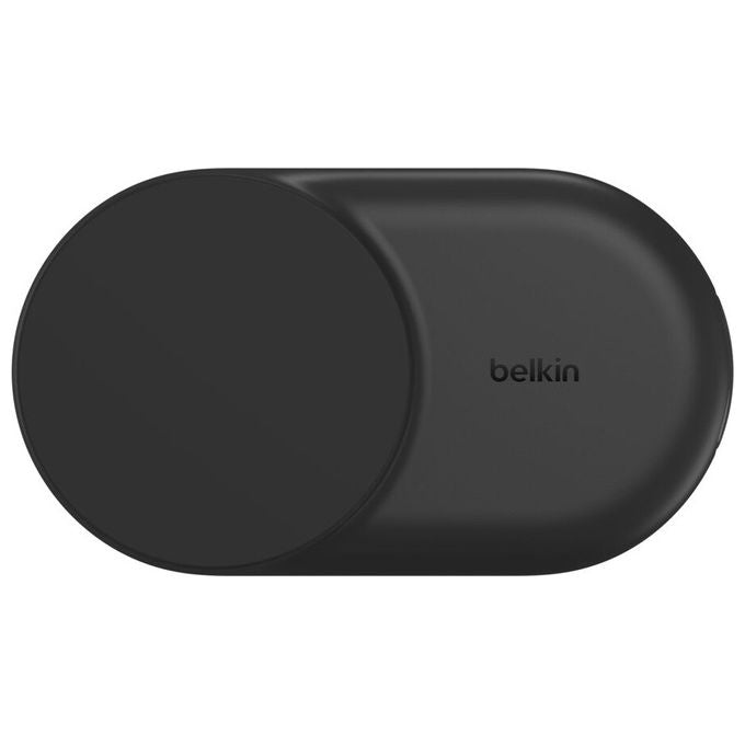 Belkin UltraCharge Qi2, Caricatore Wireless Magnetico 25W 2-in-1, con USB-C, Nero