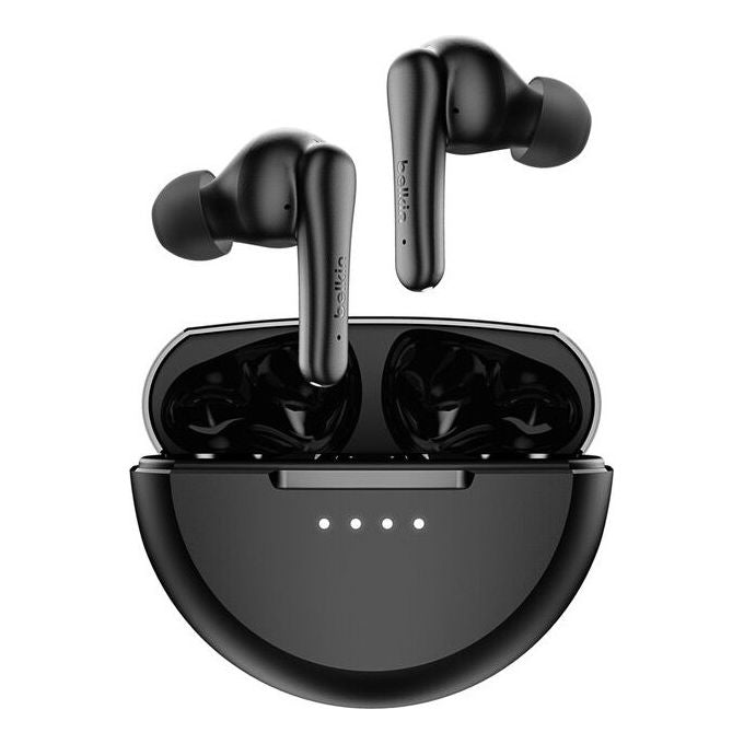 Belkin, Auricolari In-Ear Wireless SoundForm Rhythm ANC, Nero, Bluetooth 5.4, USB-C