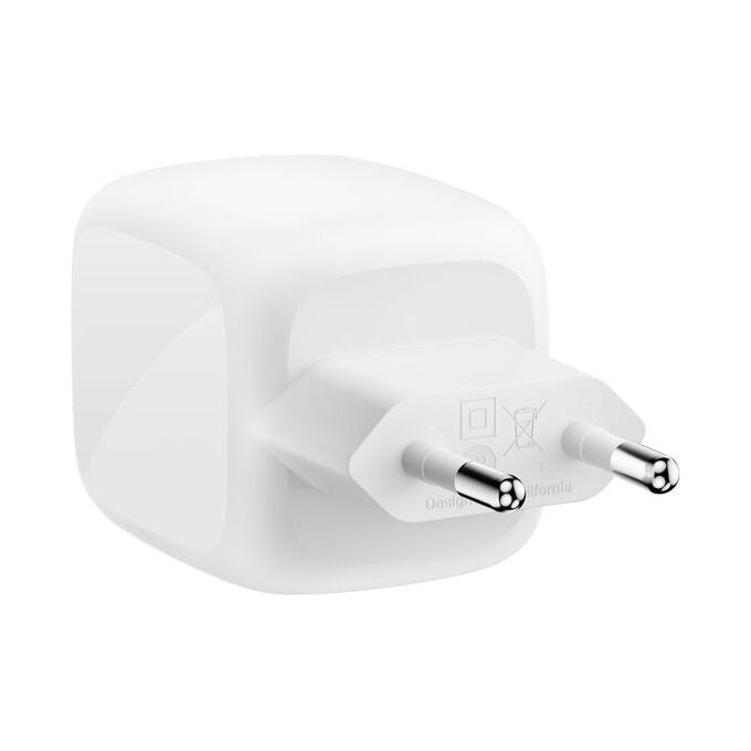 Belkin, Caricabatterie Universale, 67W, Ricarica Rapida, 2 Porte USB-C, Bianco, con Cavo