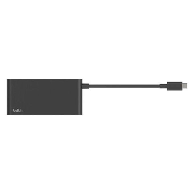 Belkin AVC021HQBK Hub USB-C 5 Porte HDMI 4K 60Hz Power Delivery 100W Trasferimento Dati 10 Gbps colore Nero