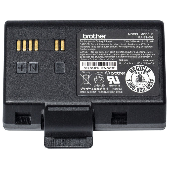 Brother, Batteria PABT009, Ioni di Litio, Per Stampanti RJ-3035B-3055WB