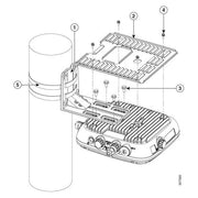 Cisco, Kit di Fissaggio Orizzontale AIR-MNT-HORZ1 per Punto di Accesso Wireless Catalyst 9124AXI