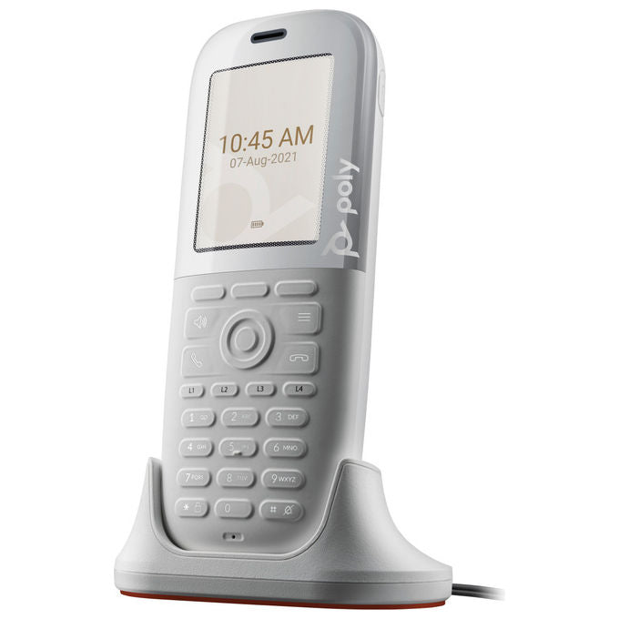 Hp Poly, Rove 40 DECT, Telefono Portatile Wireless, Bianco, Resistente alle Cadute