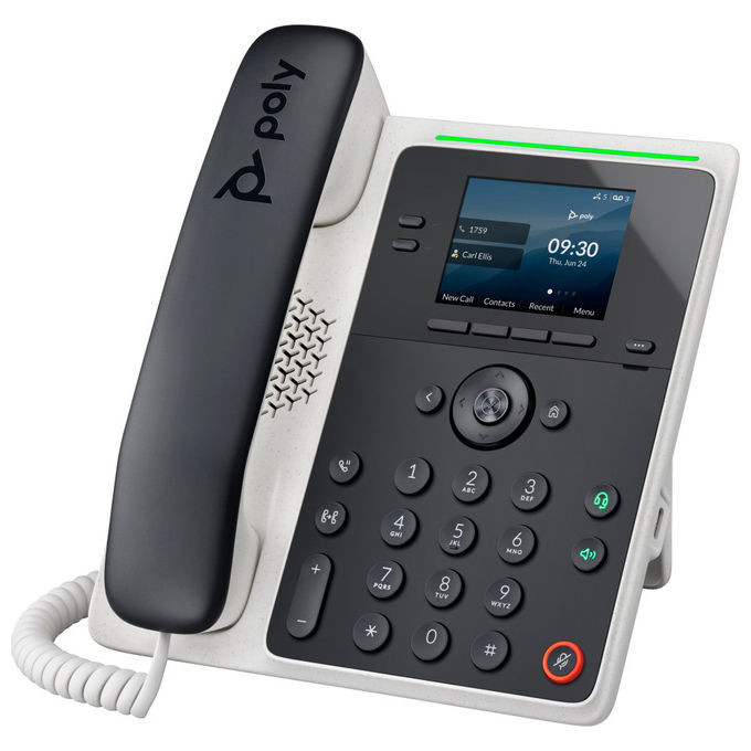 Hp Poly, Telefono IP Edge E100, PoE, Auricolare Cablato, Nero