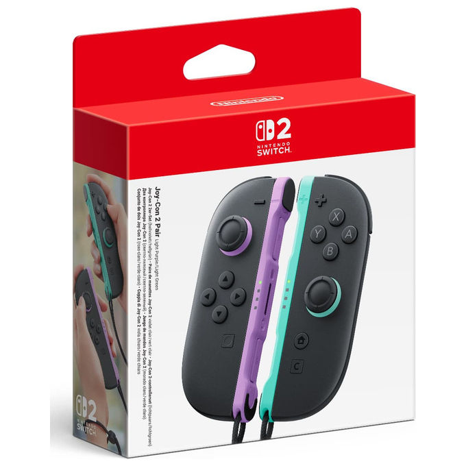 Nintendo, Controller Joy-Con 2, Viola Chiaro, Verde Chiaro, Per Nintendo Switch 2