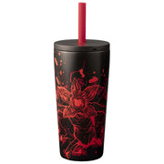 Bialetti, Borraccia Termica Stranger Things, 600 ml, Acciaio Inox, Nero e Rosso