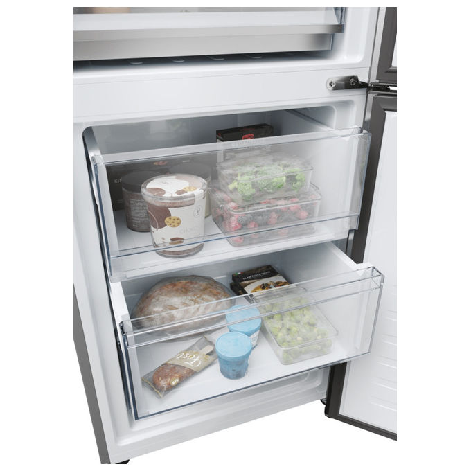 Haier HDPW5620ANPK Frigorifero Combinato 409L No Frost A Acciaio inox (205x59.5x66.7 cm) colore Acciaio inox