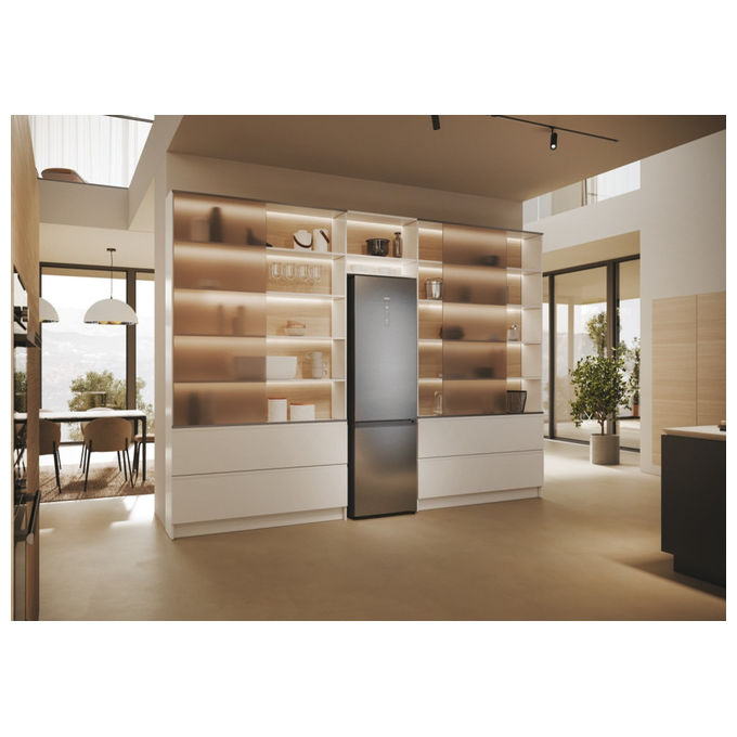Haier HDPW5620ANPK Frigorifero Combinato 409L No Frost A Acciaio inox (205x59.5x66.7 cm) colore Acciaio inox
