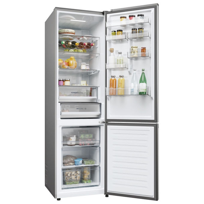 Haier HDPW5620ANPK Frigorifero Combinato 409L No Frost A Acciaio inox (205x59.5x66.7 cm) colore Acciaio inox