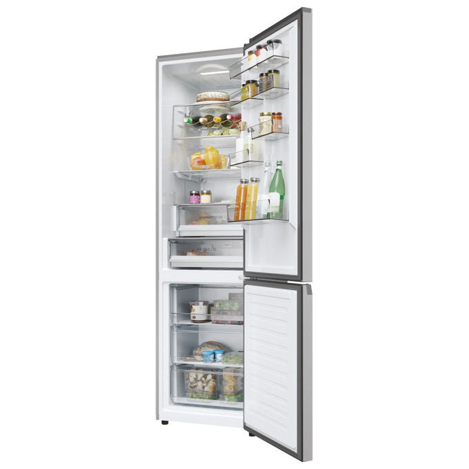 Haier HDPW5620ANPK Frigorifero Combinato 409L No Frost A Acciaio inox (205x59.5x66.7 cm) colore Acciaio inox