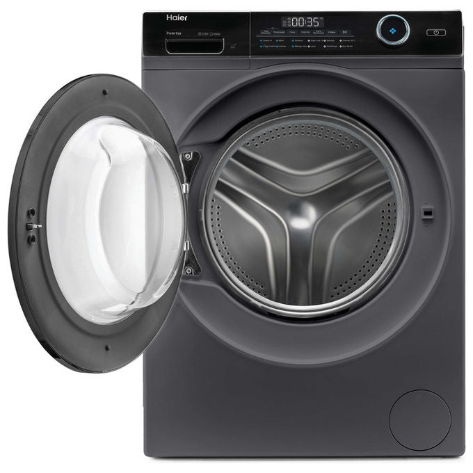 Haier HW100BP14959SEIT I-Pro Serie 5 Lavatrice Slim 10 Kg 1400 rpm Classe A Wi-Fi Inverter (85x60x55 cm) colore Antracite