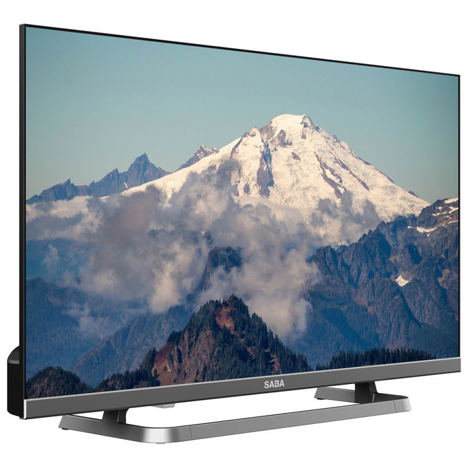 SABA Tv Led 24'' Hd Ready Triplo Ter Dvb-T2-C-S2 Hevc Main10 Grigio
