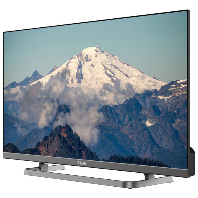 SABA Tv Led 24'' Hd Ready Triplo Ter Dvb-T2-C-S2 Hevc Main10 Grigio
