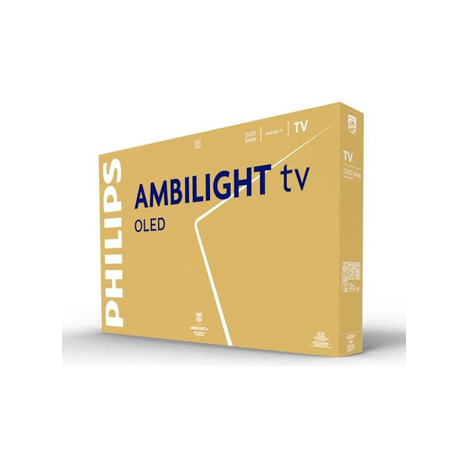 Philips 48OLED820-12 Ambilight TV OLED 48'' 4K UHD Google TV P5 AI Dolby Vision Atmos 144 Hz colore Nero