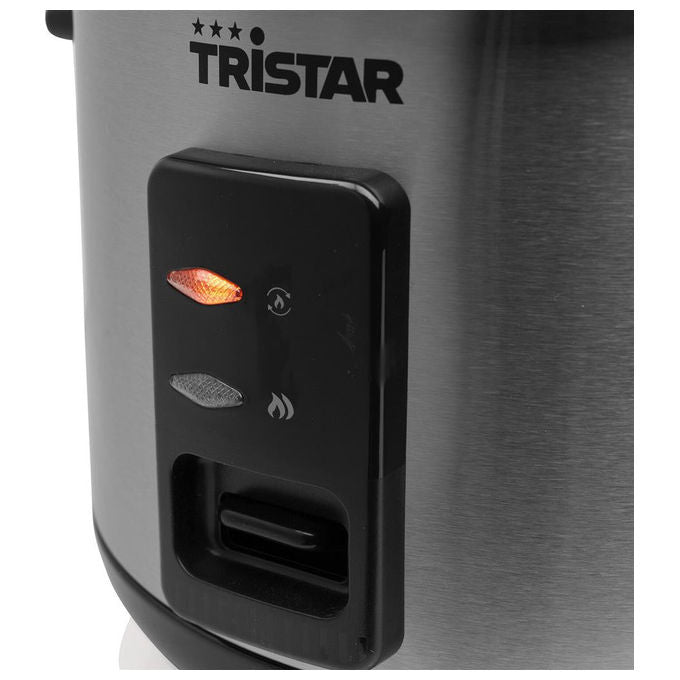 Tristar RK-6146 Cuociriso Elettrico 1 L 400 W Antiaderente Mantenimento in Caldo colore Nero Argento