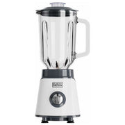 Black+decker BXJB1002E Frullatore da Banco 1,5 L 1000W 2 Velocita' Funzione Pulse Lame in Acciaio Inox Tritaghiaccio colore Bianco