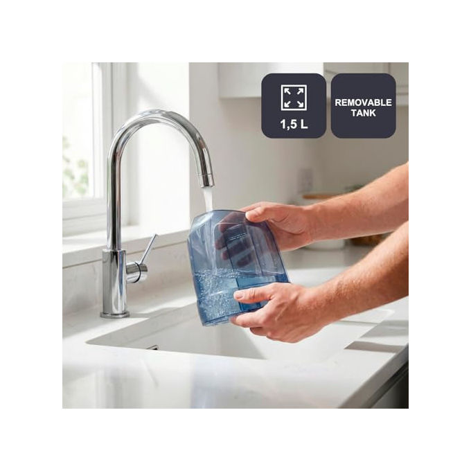 Black+decker BXSS2600E Centro Stirante con Caldaia 2600W 7 bar Vapore 130 g-min Serbatoio 1.5L Antimicrobico ECO colore Nero