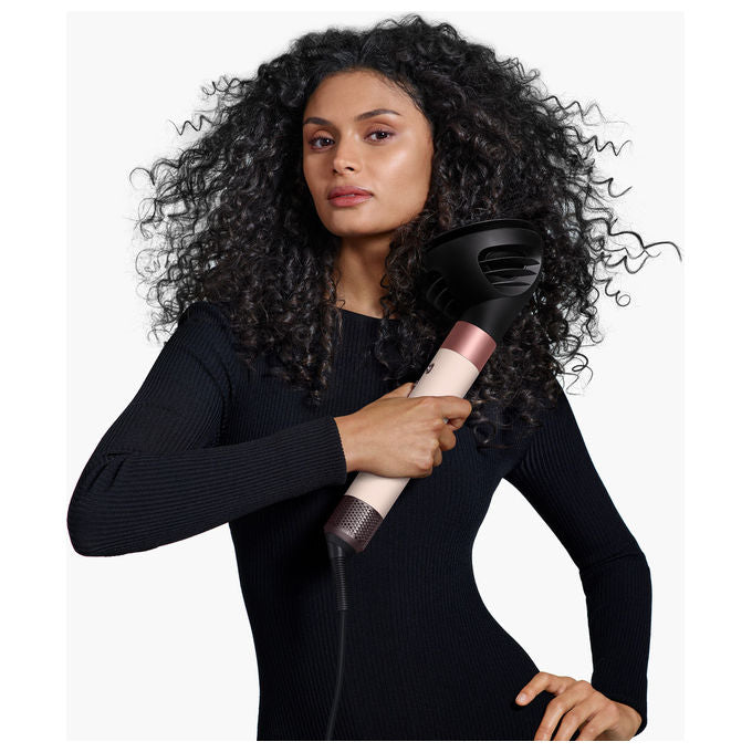 Dyson, Airwrap I.D. Multi-Styler, Per capelli ricci e mossi, Con Bluetooth, Rosa oro